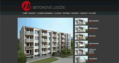 Desktop Screenshot of betonovelodzie.cz